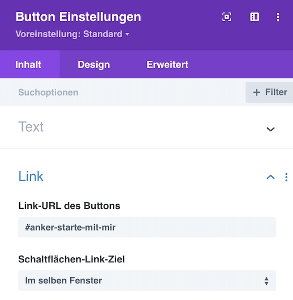 strehober webdesign blog ankerlinks setzen divi start