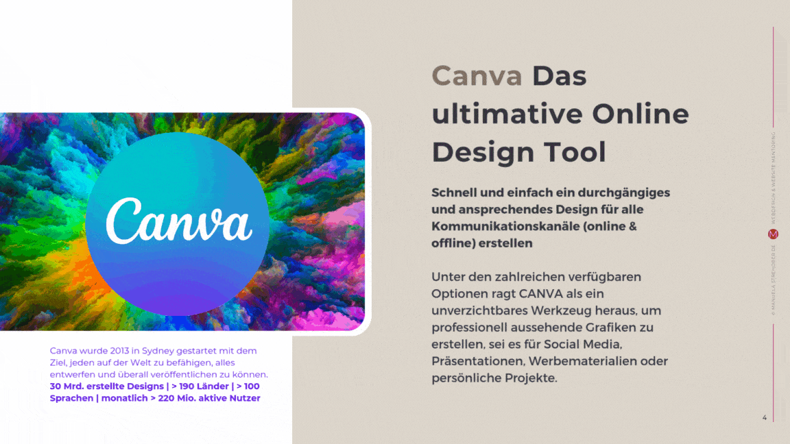 strehober webdesign canva online design tool intro